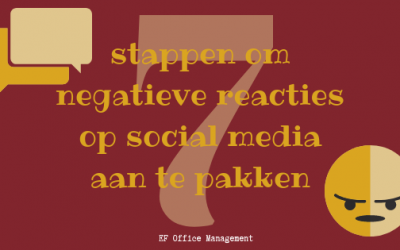 7 stappen om negatieve reacties op social media aan te pakken