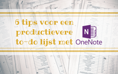 6 tips voor een productievere to-do lijst met OneNote