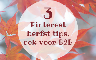 3 Pinterest herfst tips, ook voor B2B